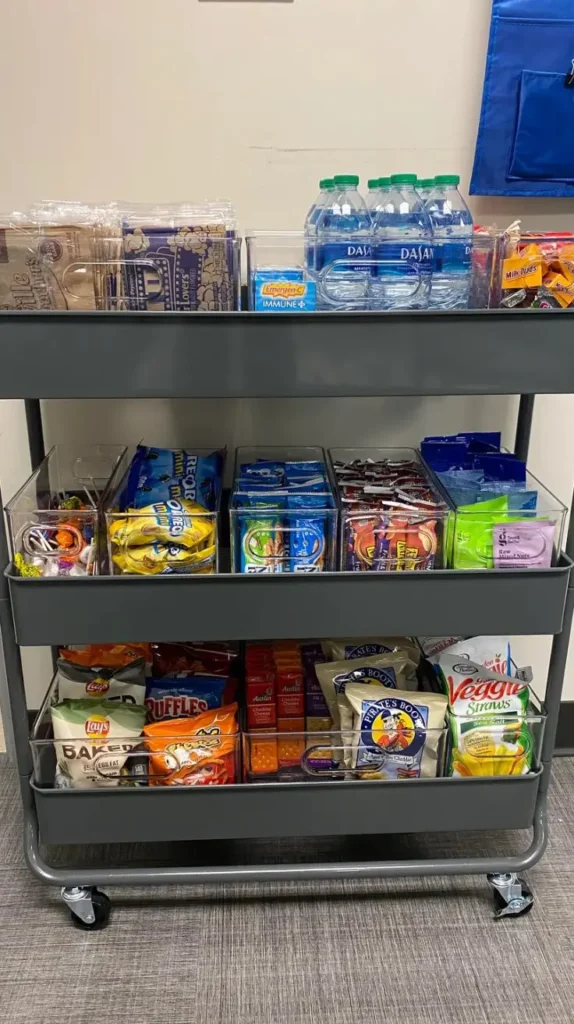 Pantry Organization Snack Station