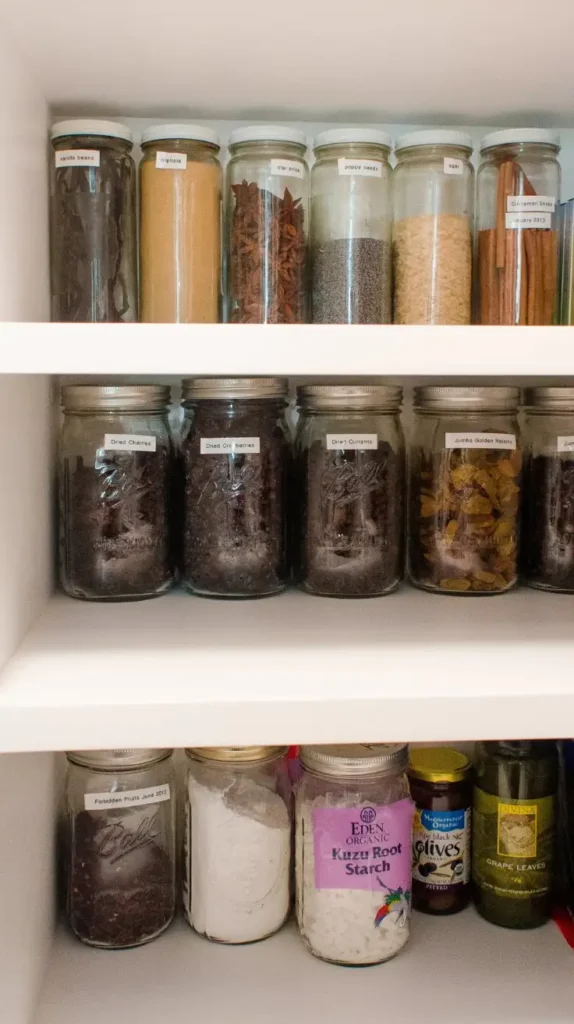 Pantry Organization Store in Bins