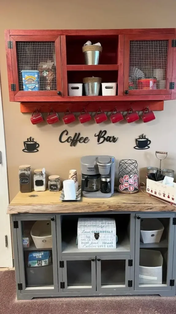 Rustic Farmhouse Coffee Bar Rustic Farmhouse Coffee Bar