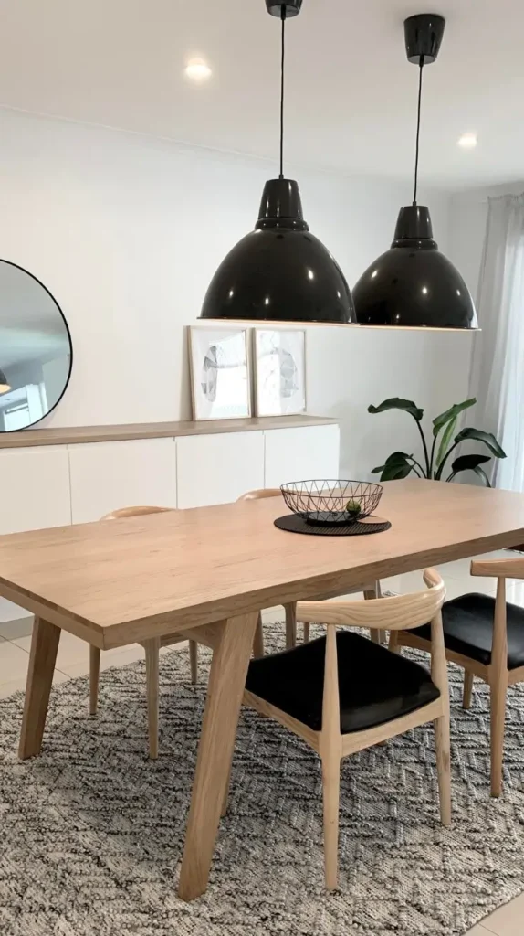 Scandinavian Minimalist breakfast Nook