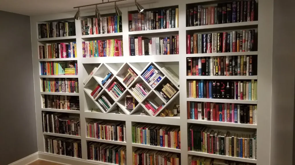 Wall to Wall Library Shelves