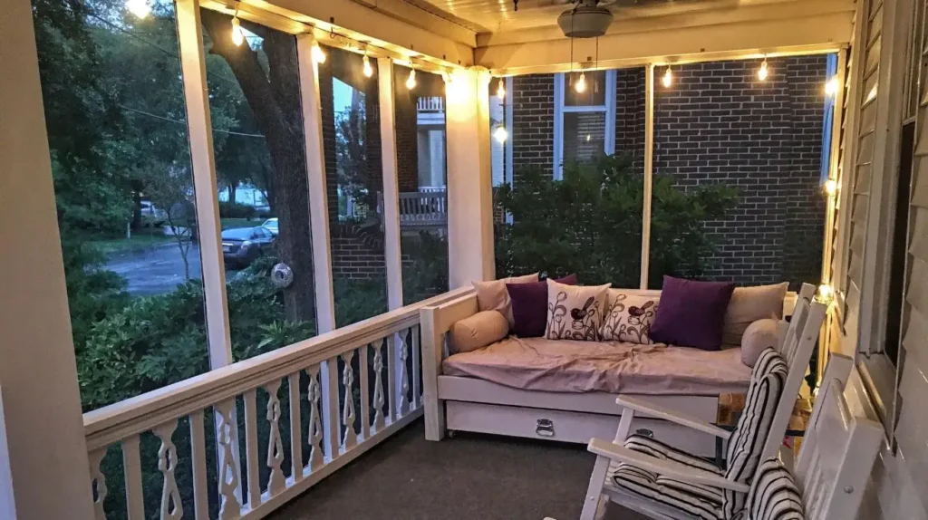 Warm Lighting 3 Season Porch Ideas