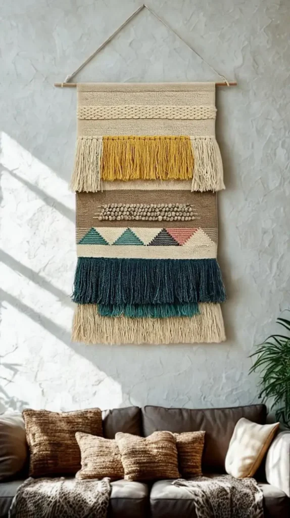 behind couch Woven Wall Hanging behind couch Woven Wall Hanging