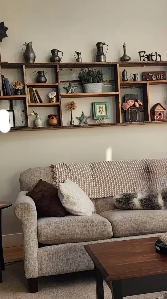 behind couch floating shelves  behind couch floating shelves