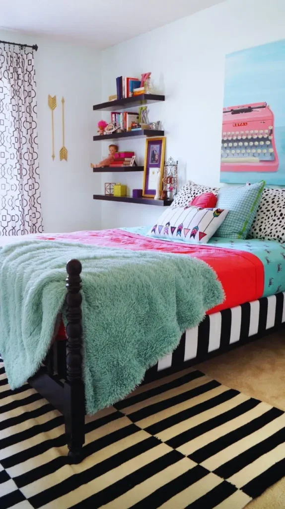 teen room makeover diy art