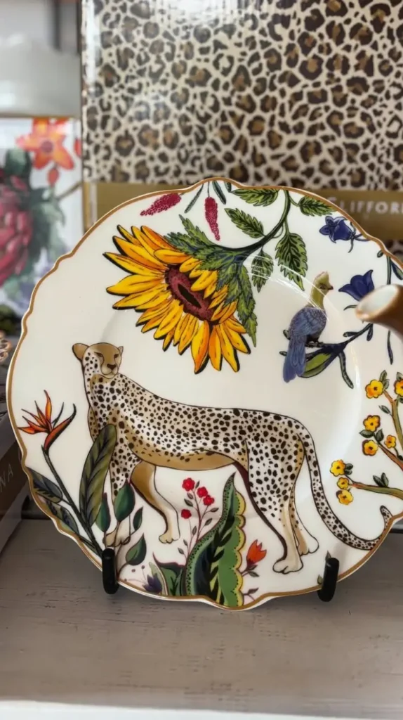 Cheetah Themed Tableware and Decorative Trays