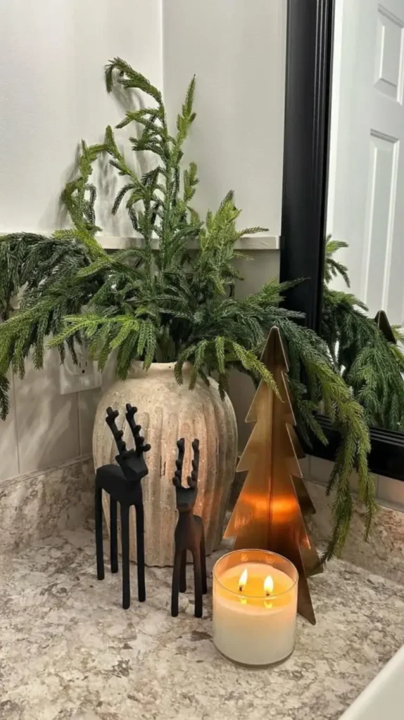 Christmas Bathroom Decor Candles