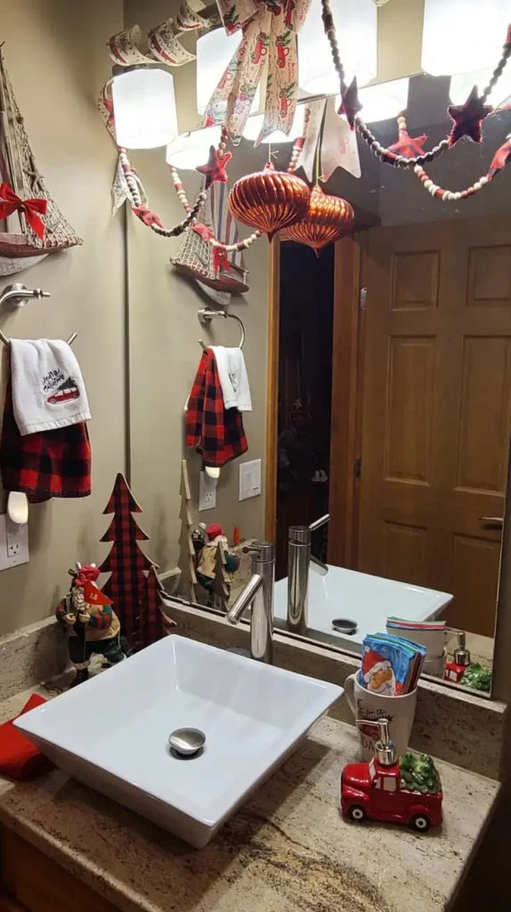 Christmas Bathroom Decor Countertop ideas