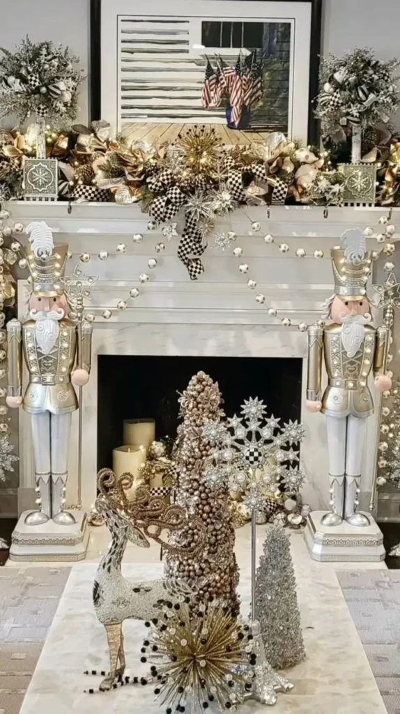 Christmas Gold Mantle
