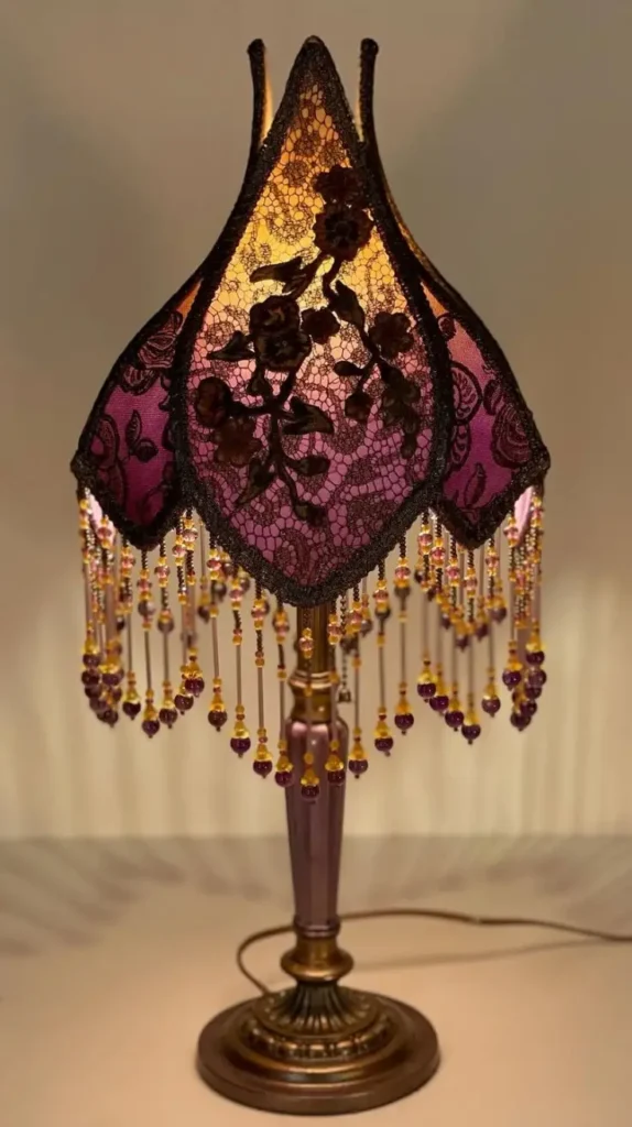Dark Plum Lampshades and Lighting