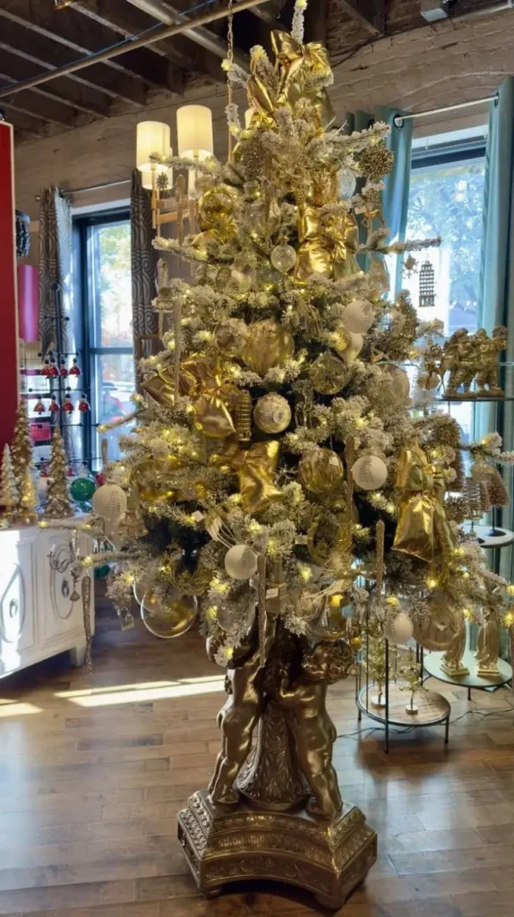 Metallic Gold Christmas Tree Metallic Gold Christmas Tree