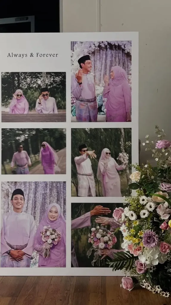 Photo Collage Wedding Welcome Sign