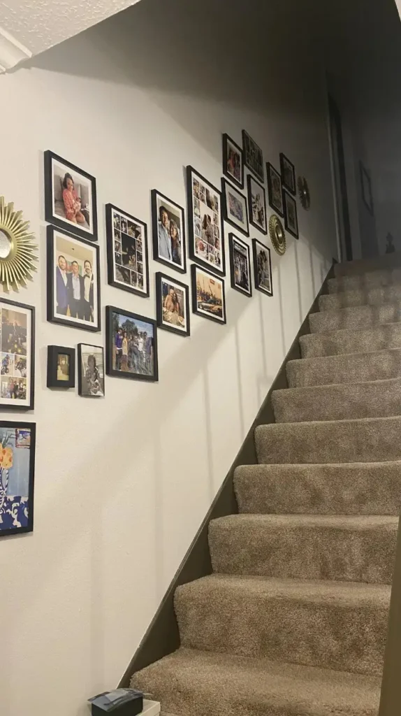 Staircase Wall Decor Gallery Wall of Memories