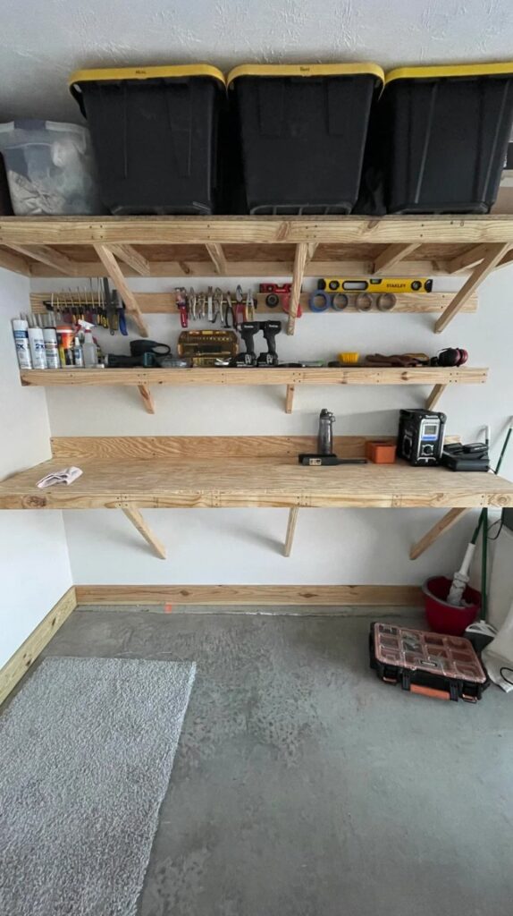 Garage Organization Wall-Mounted Shelving Garage Organization Wall-Mounted Shelving