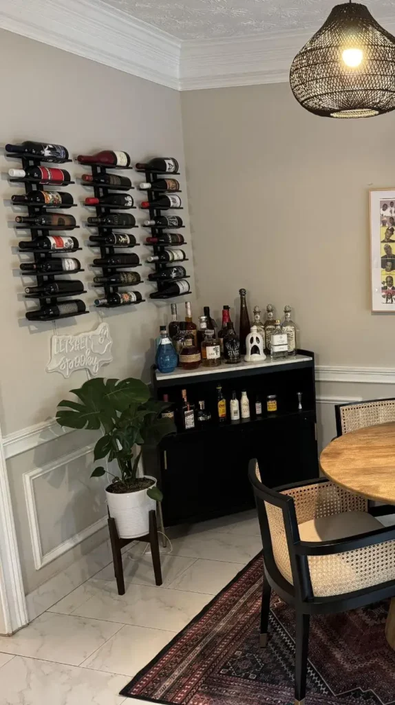 Dining Room Wine-Centered Bar 