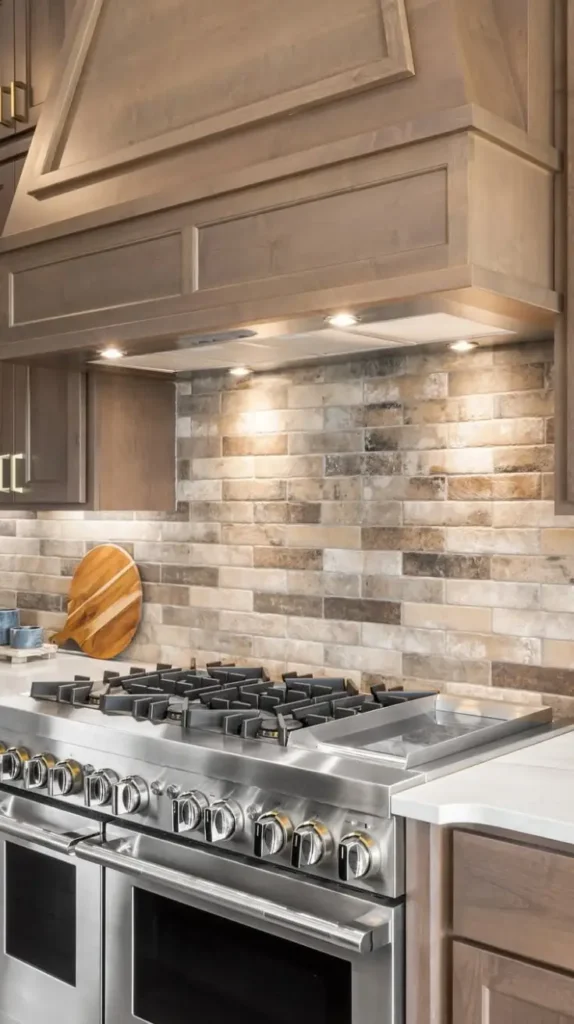 Kitchen Backsplash Rustic Brick Kitchen Backsplash Rustic Brick