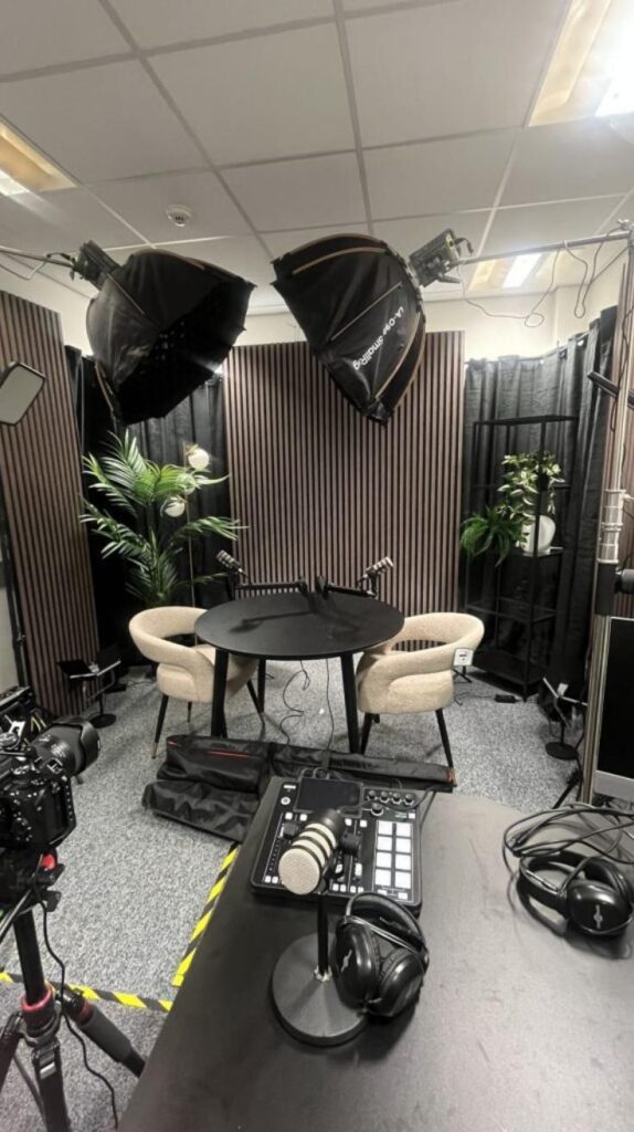 Podcast Studio Design with Natural Elements Podcast Studio Design with Natural Elements