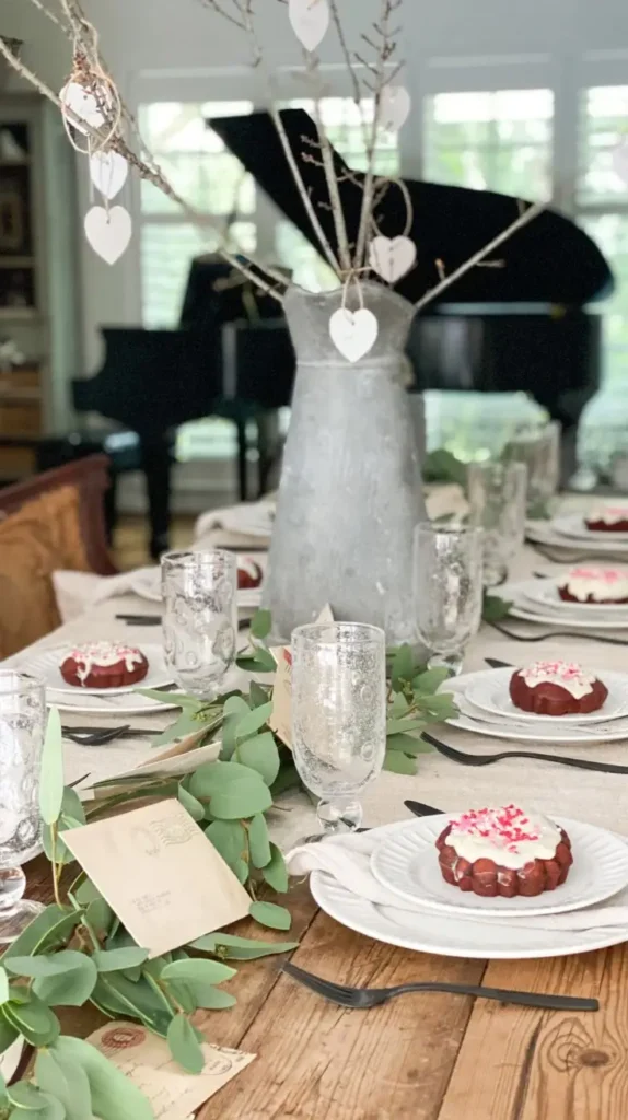 Valentine’s Rustic Table Decor