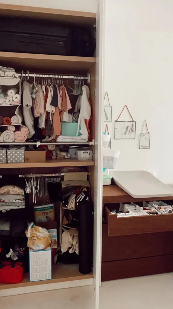 Baby Set Up in Parents Room