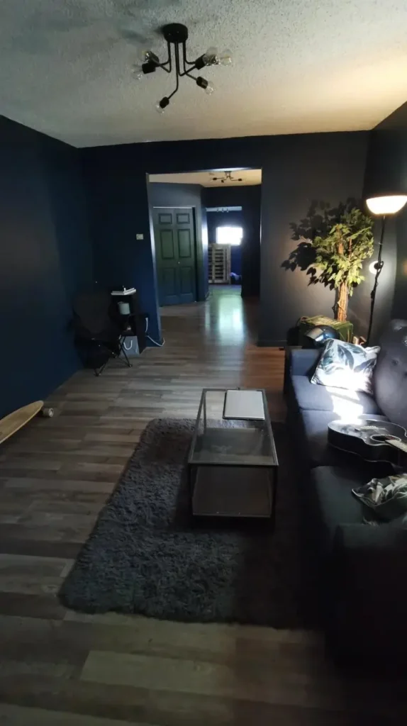 Neutral and Blue Living Room Ideas 