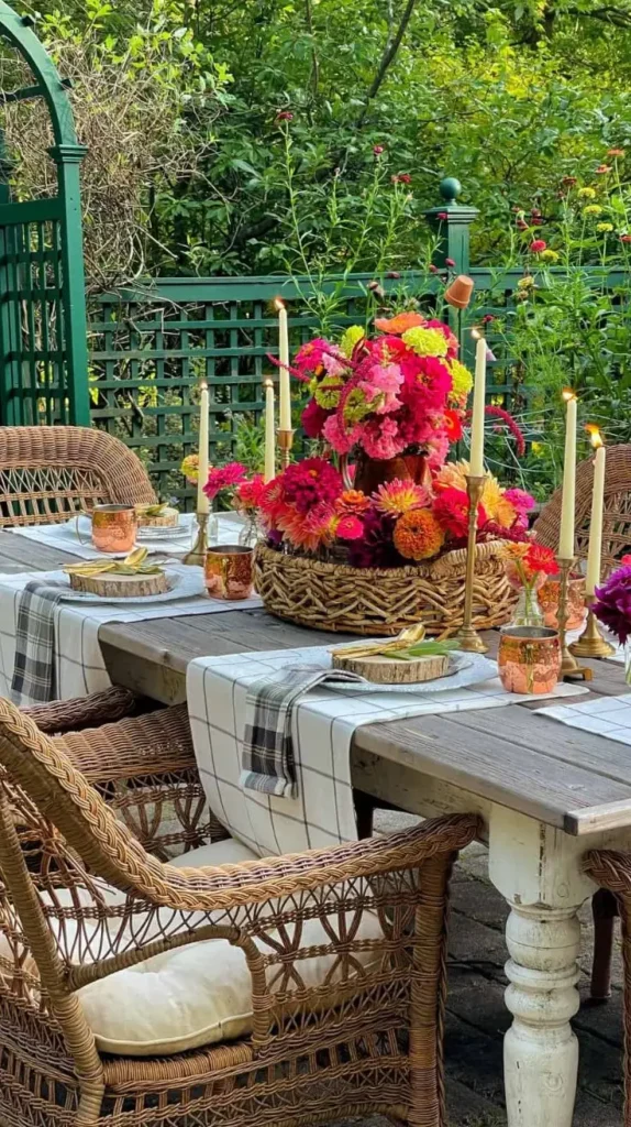 Outdoor Table Decor Ideas