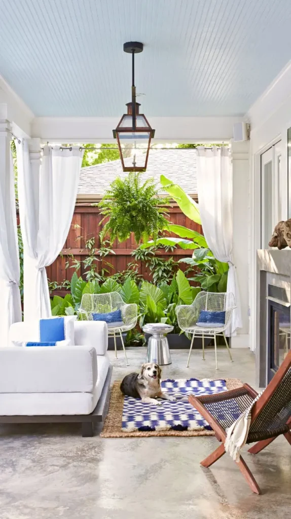 Long Front Porch Decorating Ideas 