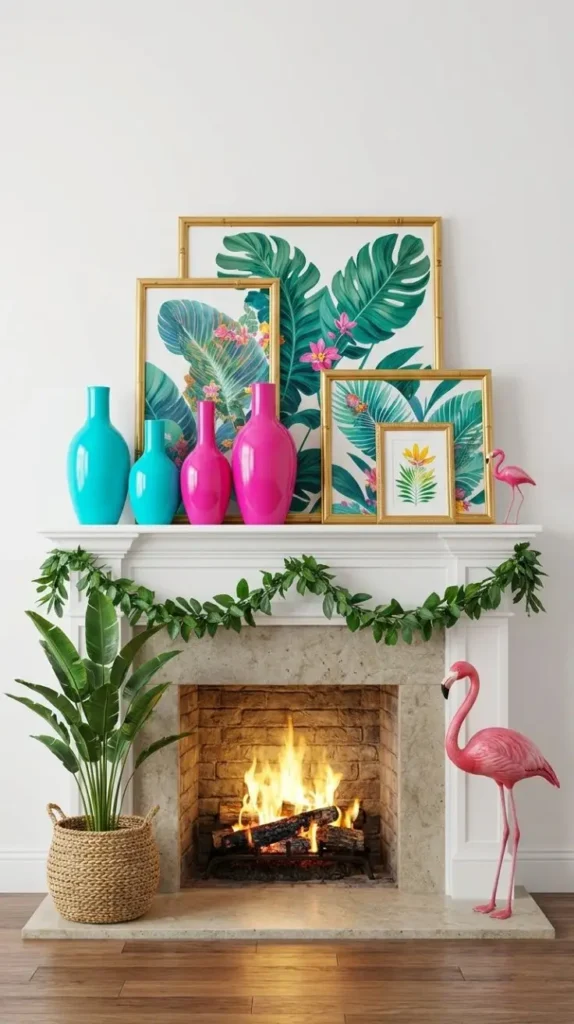 Summer Mantle Decor Ideas