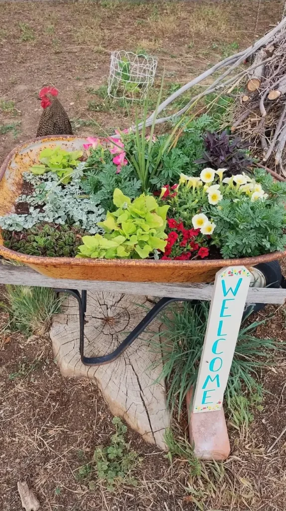 Wheelbarrow Decor Ideas