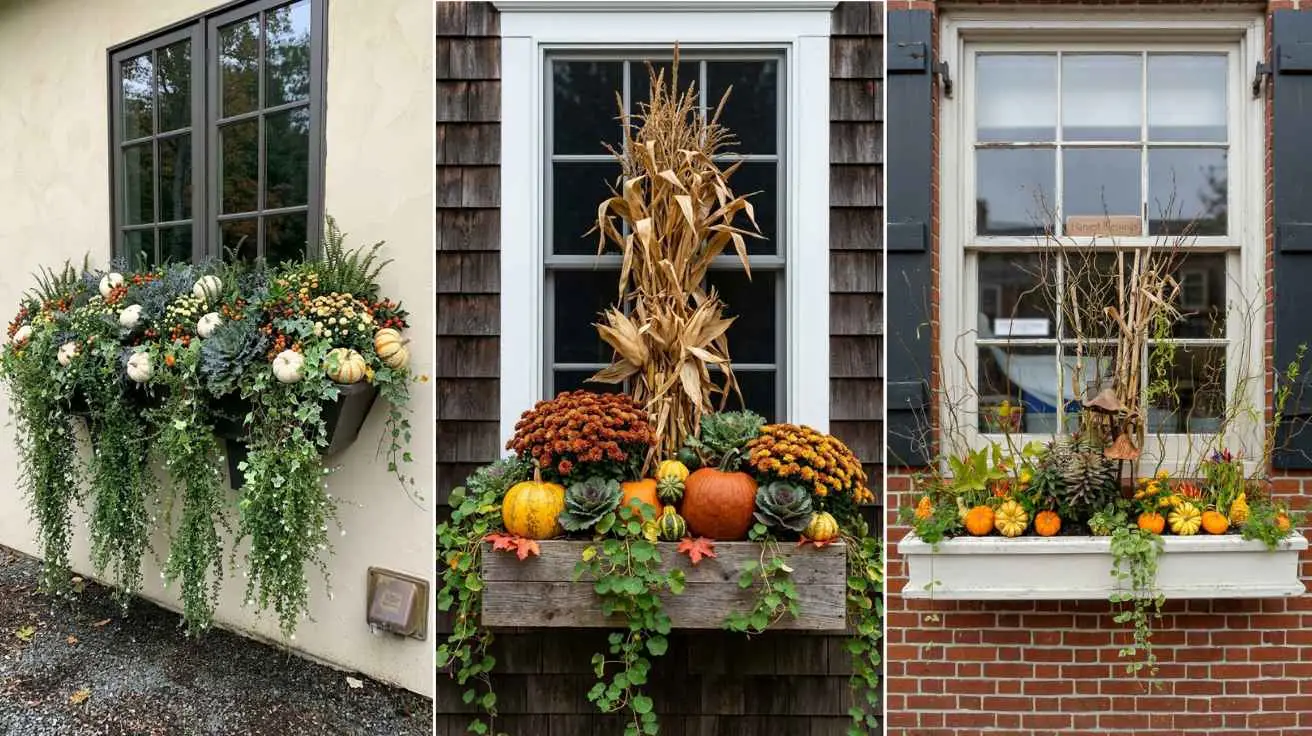 Fall Window Boxes Ideas