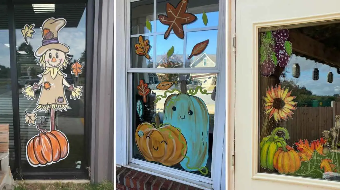 Fall Window Painting Ideas